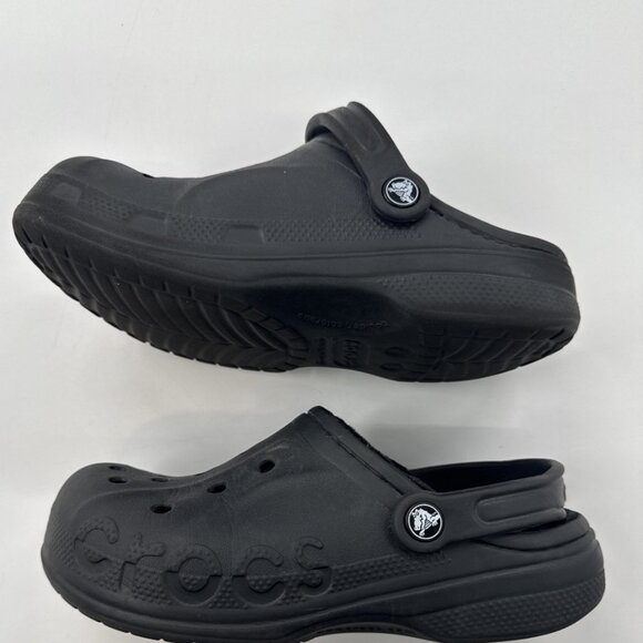 Crocs Dual Comfort Fleece Lined Crocs Womens 7 Blue Clogs Mens 5 Casual read - Picture 5 of 12